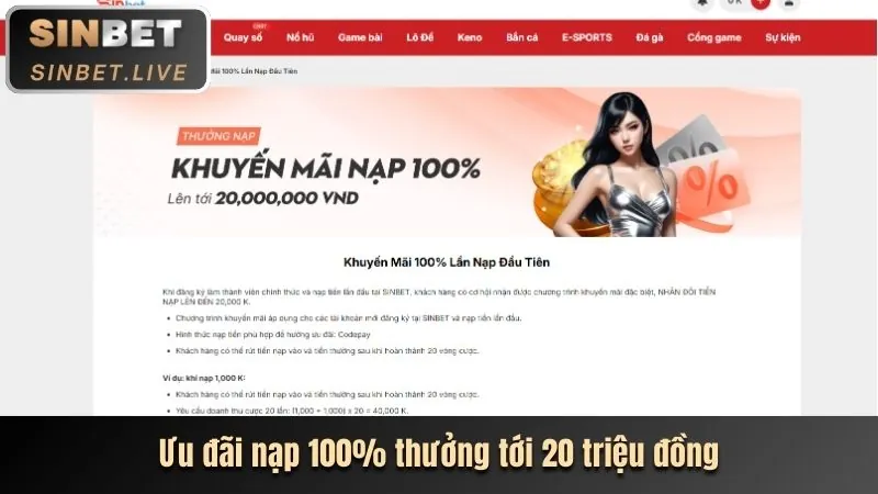 Thưởng nạp tiền hàng ngày 8ki nổ hũ